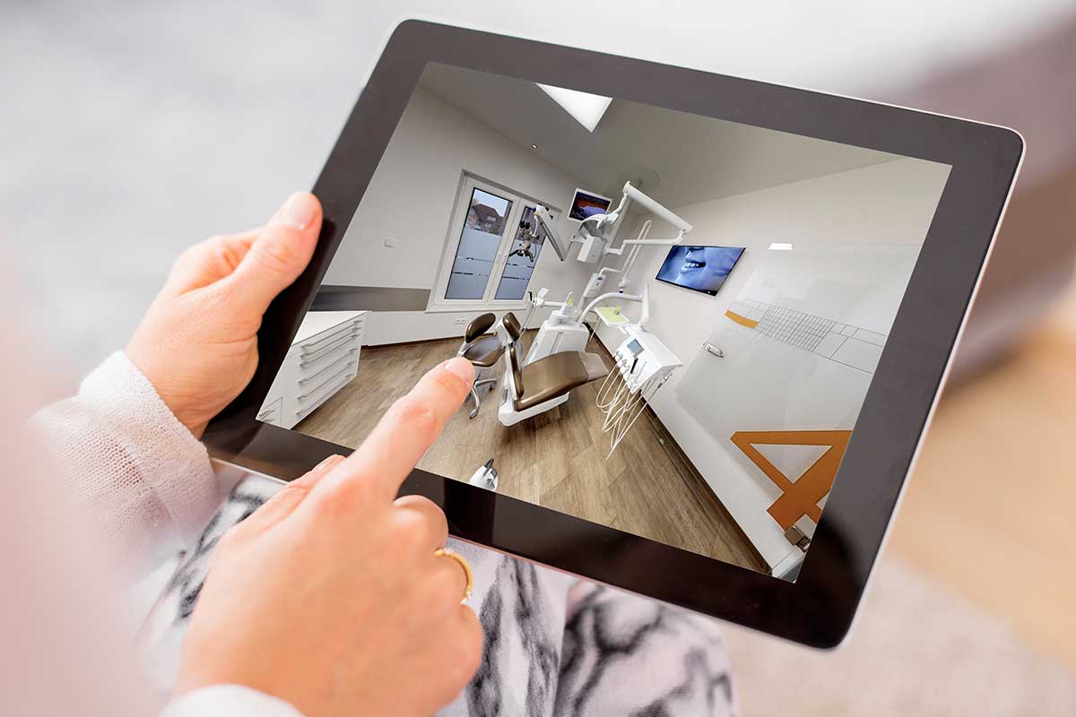 3D Rundgang auf Tablet